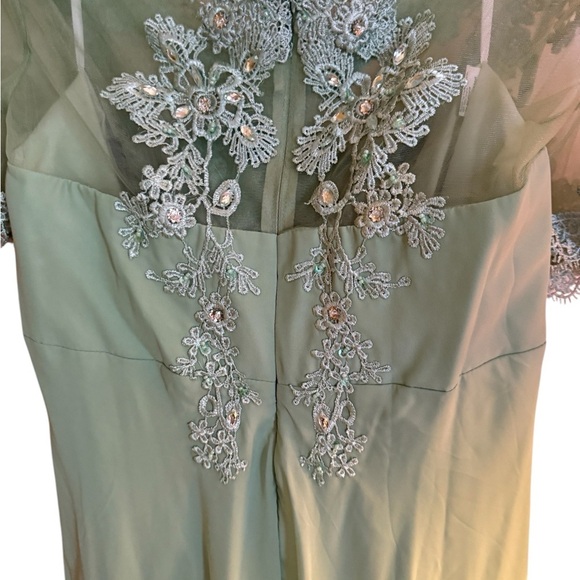 Lover Kiss Women’s Long Elegant Dress – Mint Green – Maxi Formal. Size XXL - Picture 10 of 14